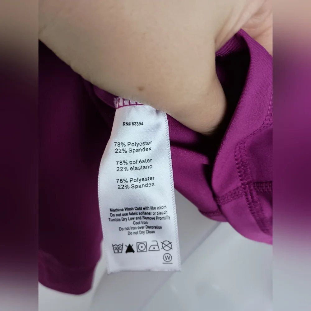 ASICS Stretchy‎ Sporty S Activewear Casual Dopamine Purple Zip Up Jacket (#668)